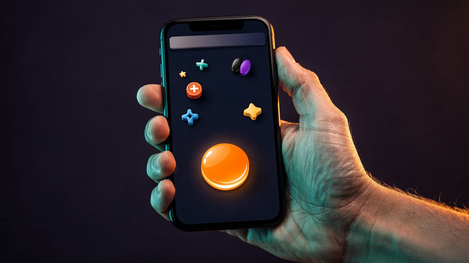 Tela de jogo instantâneo com rodada curta acessada pelo celular